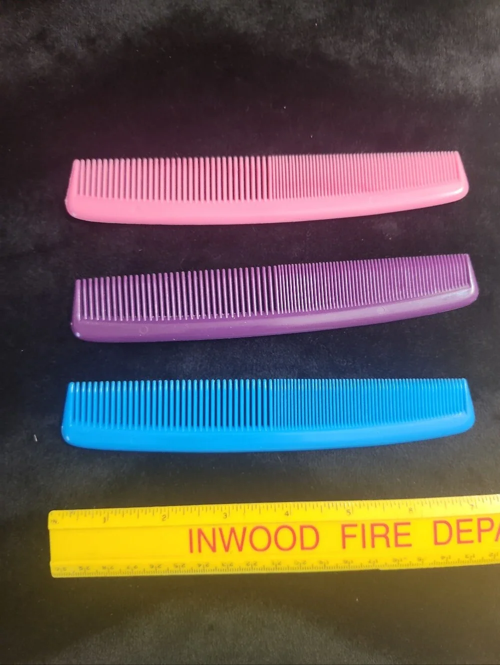 Lot Of 3 Vintage 80's Unbreakable Pocket Combs USA NEW